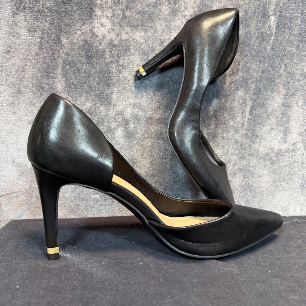 Kelly & Katie Driella Pumps Womens Black Pointed Toe 7.5M D'Orsay Stiletto Work
